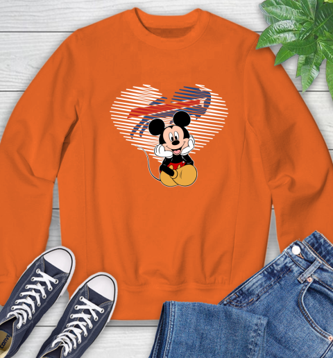 NFL Buffalo Bills The Heart Mickey Mouse Disney Football T Shirt_000 Sweatshirt 3