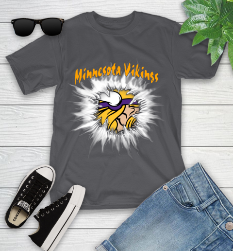 Minnesota Vikings NFL Football Adoring Fan Rip Sports Youth T-Shirt 6