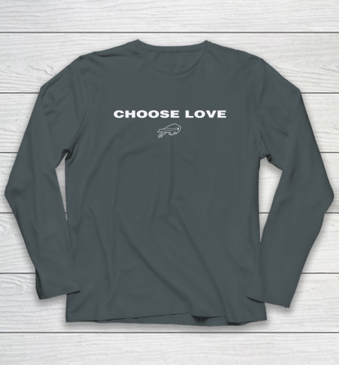 Choose Love Buffalo Bills Long Sleeve T-Shirt 9