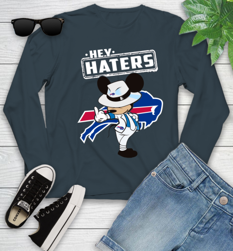 NFL Hey Haters Mickey Football Sports Buffalo Bills Youth Long Sleeve 9
