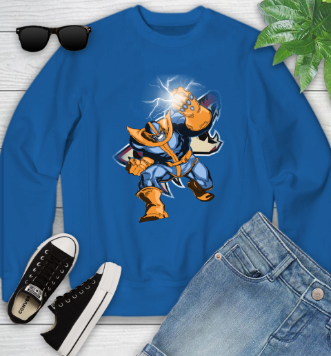 Arizona Coyotes NHL Hockey Thanos Avengers Infinity War Marvel Youth Sweatshirt 7