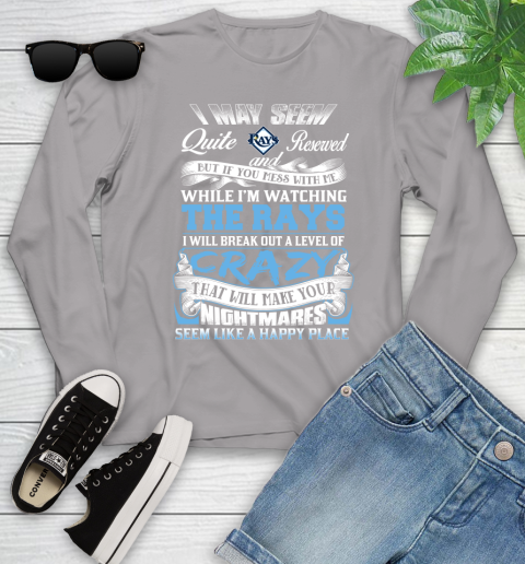 Tampa Bay Rays MLB Baseball Don't Mess With Me While I'm Watching My Team Youth Long Sleeve 5