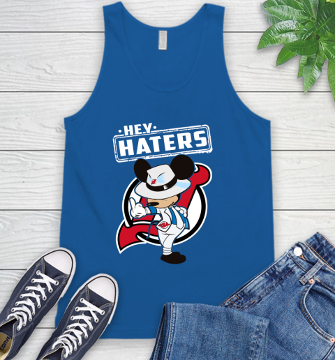 NHL Hey Haters Mickey Hockey Sports New Jersey Devils Tank Top 4