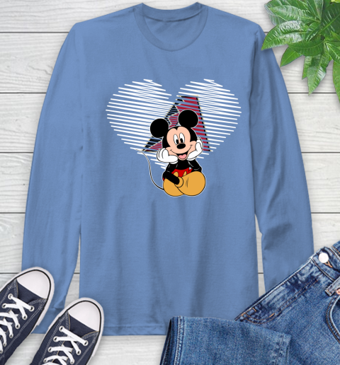 MLB Arizona Diamondbacks The Heart Mickey Mouse Disney Baseball T Shirt_000 Long Sleeve T-Shirt 12