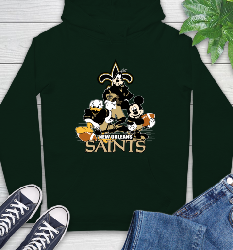 NFL New Orleans Saints Mickey Mouse Donald Duck Goofy Football Shirt Hoodie 12