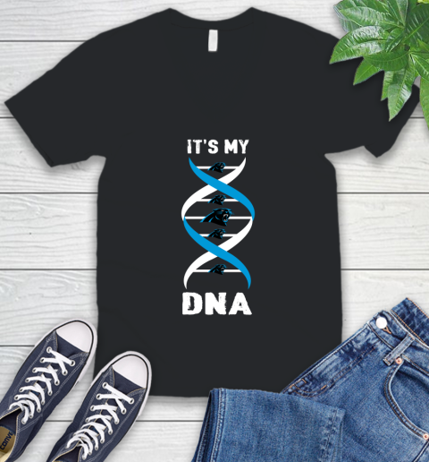 Carolina Panthers NFL Football It's My DNA Sports V-Neck T-Shirt