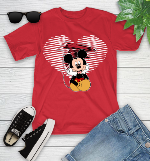 NFL Atlanta Falcons The Heart Mickey Mouse Disney Football T Shirt_000 Youth T-Shirt 13