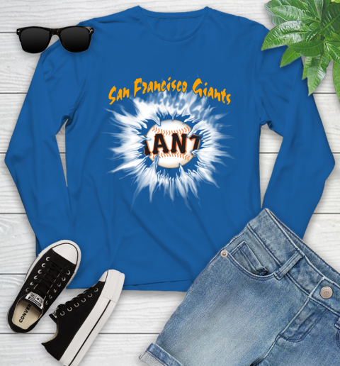 San Francisco Giants MLB Baseball Adoring Fan Rip Sports Youth Long Sleeve 10