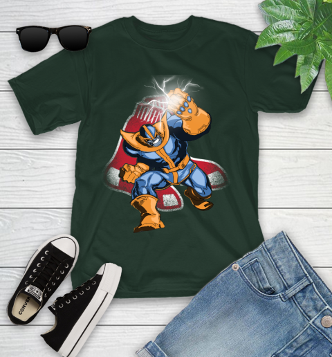 Boston Red Sox MLB Baseball Thanos Avengers Infinity War Marvel Youth T-Shirt 5