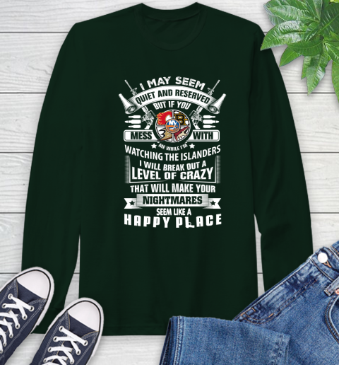 New York Islanders NHL Hockey Don't Mess With Me While I'm Watching My Team Sports Long Sleeve T-Shirt 7