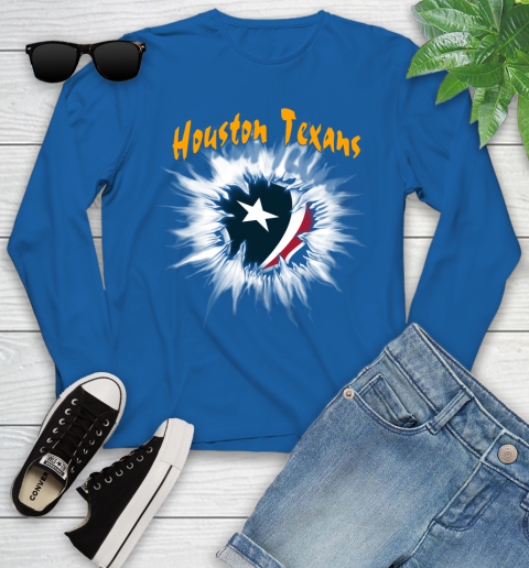 Houston Texans NFL Football Adoring Fan Rip Sports Youth Long Sleeve 10