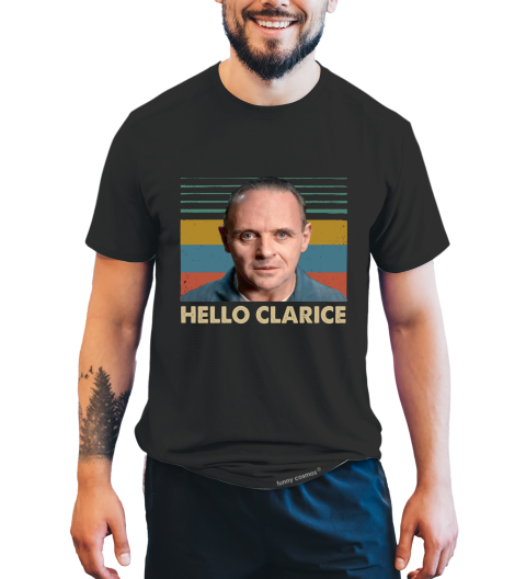 Silence Of The Lamb Vintage T Shirt, Hello Clarice Tshirt, Hannibal Lecter T Shirt, Halloween Gifts