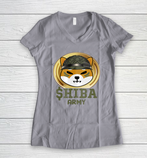 Shiba Army Vintage Shiba In Coin Shiba Army Women's V-Neck T-Shirt 7