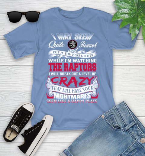 Toronto Raptors NBA Basketball Don't Mess With Me While I'm Watching My Team Youth T-Shirt 15