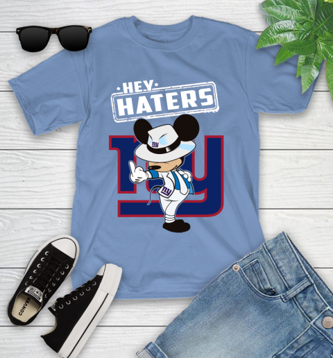 NFL Hey Haters Mickey Football Sports New York Giants Youth T-Shirt 15