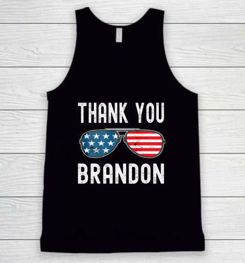 Thank You Brandon Sunglasses American US Flag Tank Top