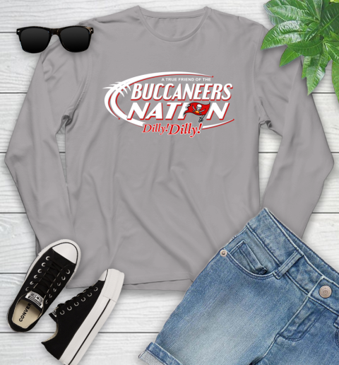 NFL A True Friend Of The Tampa Bay Buccaneers Dilly Dilly Football Sports Youth Long Sleeve 5