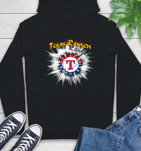 Texas Rangers MLB Baseball Adoring Fan Rip Sports Hoodie