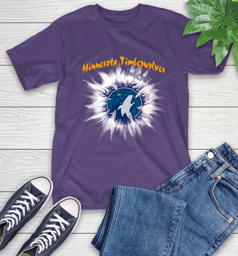 Minnesota Timberwolves NBA Basketball Rip Sports T-Shirt 5