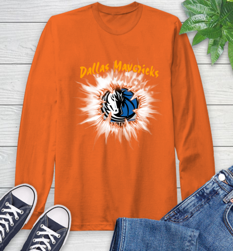 Dallas Mavericks NBA Basketball Rip Sports Long Sleeve T-Shirt 4