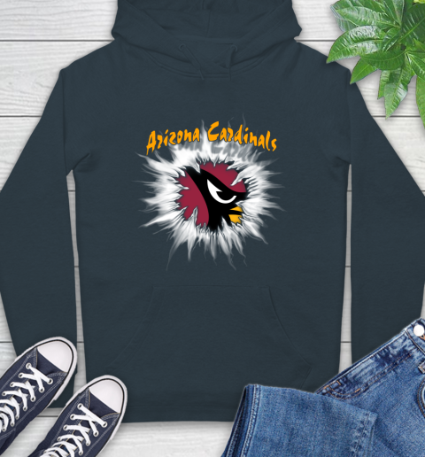 Arizona Cardinals NFL Football Adoring Fan Rip Sports Hoodie 7