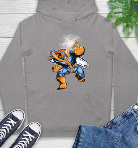 Denver Broncos NFL Football Thanos Avengers Infinity War Marvel Hoodie 6