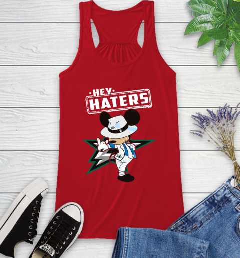 NHL Hey Haters Mickey Hockey Sports Dallas Stars Racerback Tank 5
