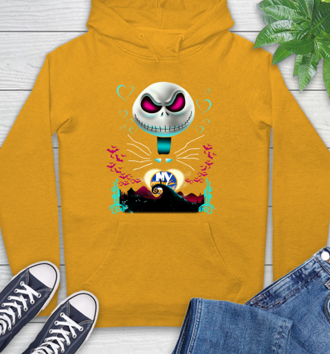 NHL New York Islanders Jack Skellington Sally The Nightmare Before Christmas Hockey Hoodie 2