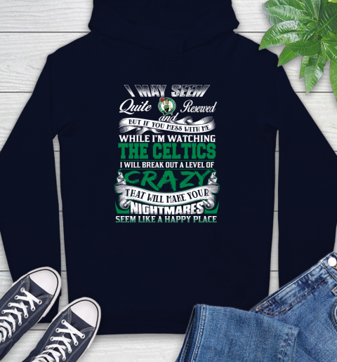 Boston Celtics NBA Basketball Don't Mess With Me While I'm Watching My Team Hoodie 3