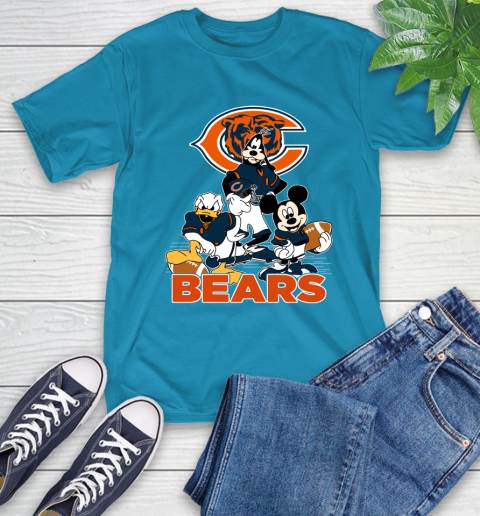 NFL Chicago Bears Mickey Mouse Donald Duck Goofy Football Shirt T-Shirt 9