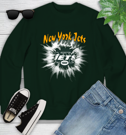 New York Jets NFL Football Adoring Fan Rip Sports Youth Sweatshirt 9