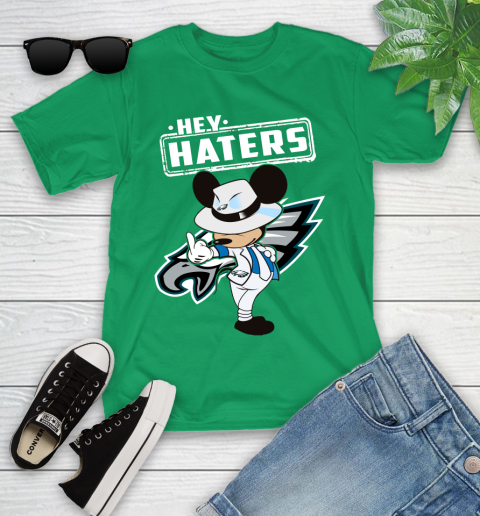 NFL Hey Haters Mickey Football Sports Philadelphia Eagles Youth T-Shirt 8