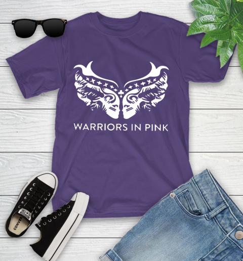 Ford cares warriors in pink shirt Youth T-Shirt 3