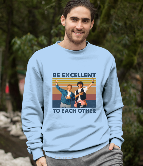 Bill And Ted's Excellent Adventure Vintage T Shirt, Ted Bill T Shirt, Be Excellent To Each Other Tshirt