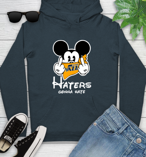 NBA Utah Jazz Haters Gonna Hate Mickey Mouse Disney Basketball T Shirt Youth Hoodie 10
