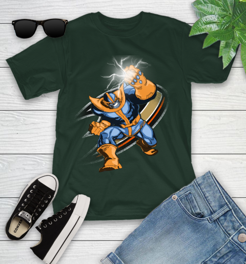 Anaheim Ducks NHL Hockey Thanos Avengers Infinity War Marvel Youth T-Shirt 5