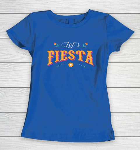 Cinco De Mayo Party Lets Fiesta Mexican Typography Women's T-Shirt 6