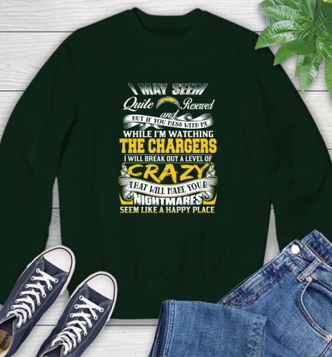 Los Angeles Chargers NFL Football Don't Mess With Me While I'm Watching My Team Sweatshirt 12