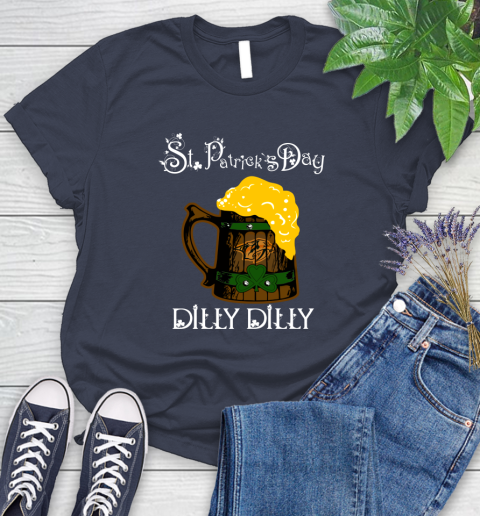 NHL Nashville Predators St Patrick's Day Dilly Dilly Beer Hockey Sports Women's T-Shirt 14