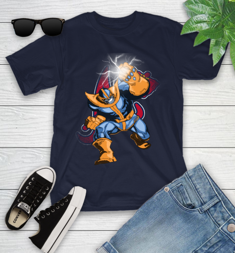 Atlanta Braves MLB Baseball Thanos Avengers Infinity War Marvel Youth T-Shirt 2