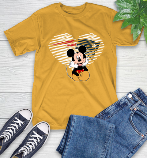 NFL New England Patriots The Heart Mickey Mouse Disney Football T Shirt_000 T-Shirt 2