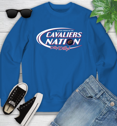 NBA A True Friend Of The Cleveland Cavaliers Dilly Dilly Basketball Sports Youth Sweatshirt 7