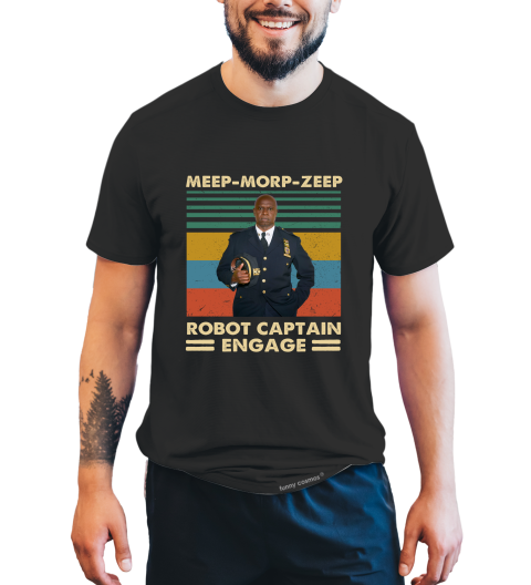 Brooklyn Nine Nine Vintage T Shirt, Brooklyn 99 T Shirt, Raymond Holt Tshirt, Meep Morp Zeep Robot Captain Engage Shirt