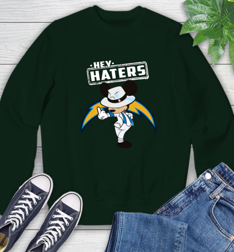NFL Hey Haters Mickey Football Sports Los Angeles Chargers Sweatshirt 12