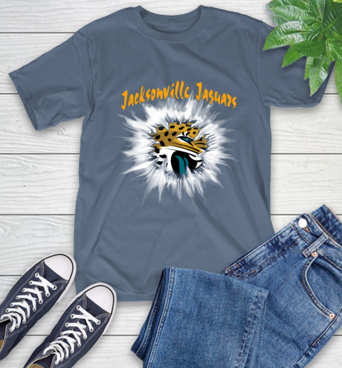 Jacksonville Jaguars NFL Football Adoring Fan Rip Sports T-Shirt 8