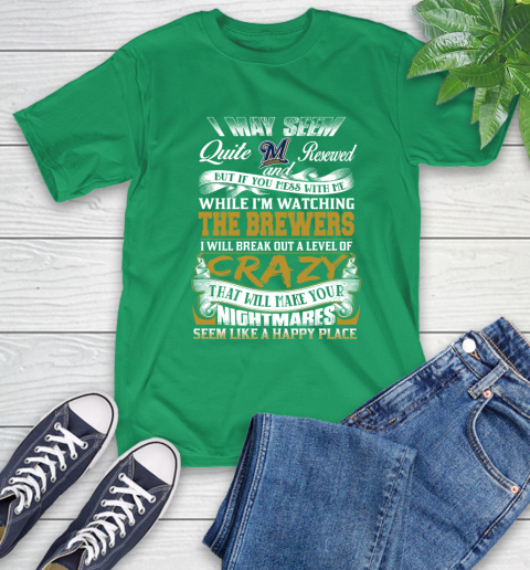 Milwaukee Brewers MLB Baseball Don't Mess With Me While I'm Watching My Team T-Shirt 7
