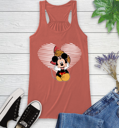 NHL Ottawa Senators The Heart Mickey Mouse Disney Hockey Racerback Tank 3