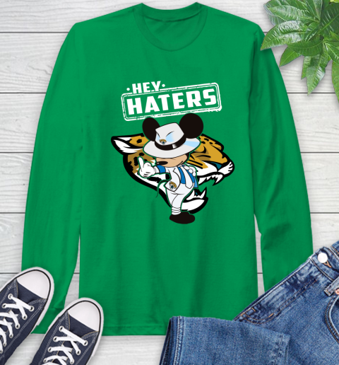 NFL Hey Haters Mickey Football Sports Jacksonville Jaguars Long Sleeve T-Shirt 8
