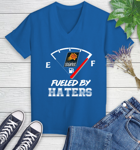 Phoenix Suns NBA Basketball Fueled By Haters Sports Women's V-Neck T-Shirt 10