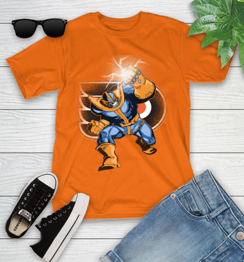 Philadelphia Flyers NHL Hockey Thanos Avengers Infinity War Marvel Youth T-Shirt 9